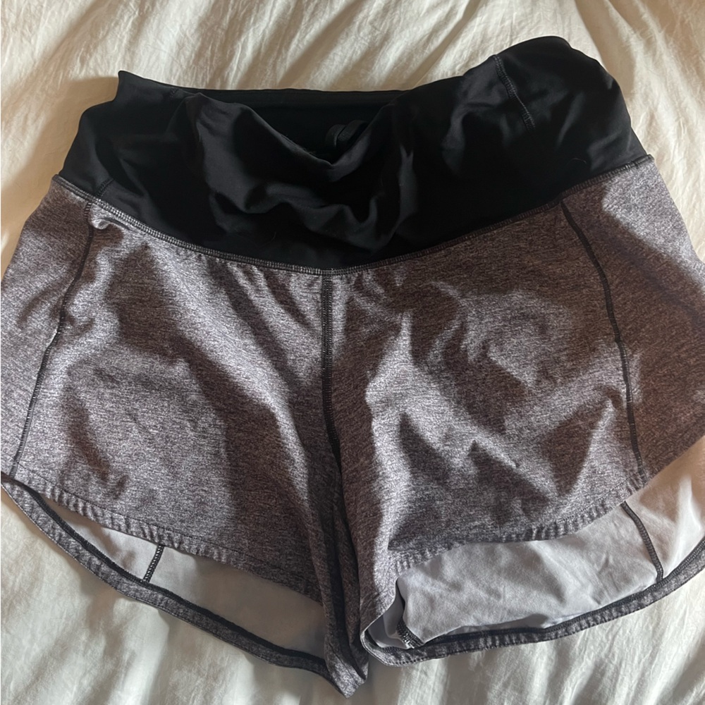 grey lululemon shorts speed up